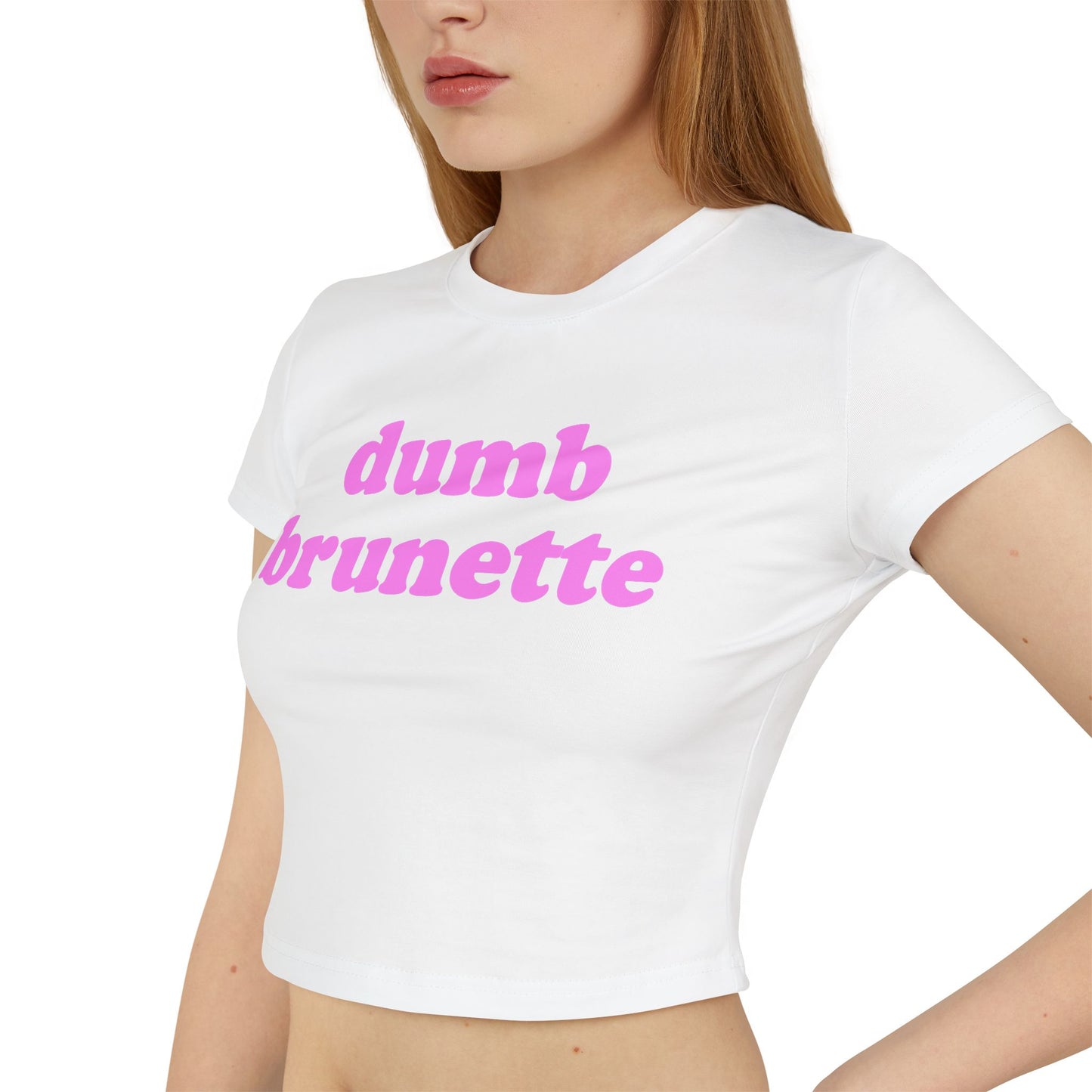 "dumb brunette" Baby Tee!