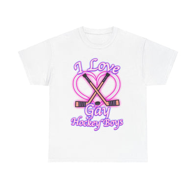 I Love Gay Hockey Boys T-Shirt!