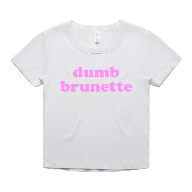 "dumb brunette" Baby Tee!