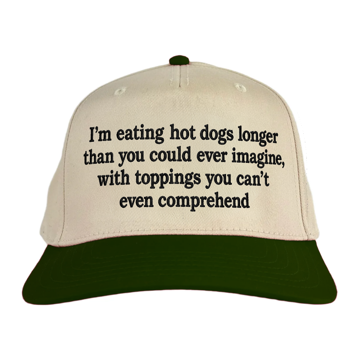 I'm eating hot dogs longer than you could ever imagine Vintage Hat!