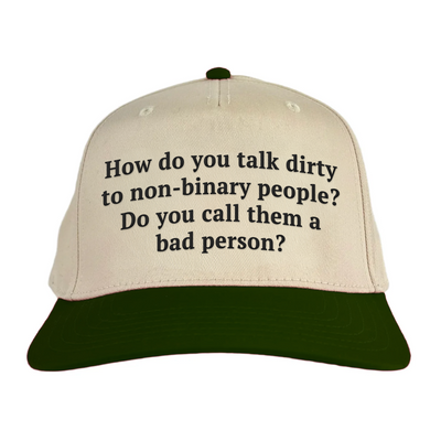 How do you talk dirty to non-binary people? Vintage Hat!