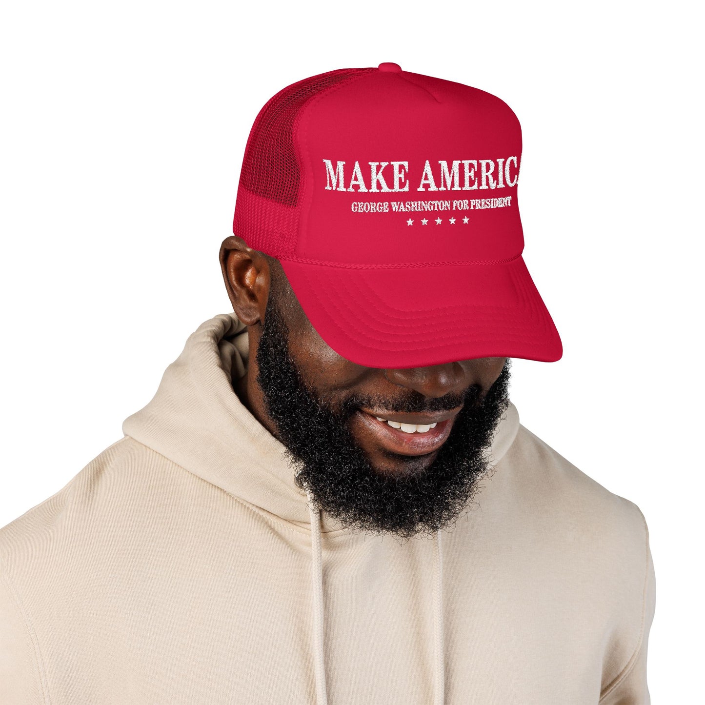 "Make America" — George Washington for President Trucker Hat!